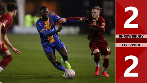 Shrewsbury Town 2-2 Liverpool