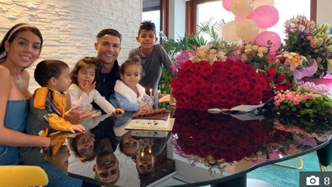 Ronaldo tặng bạn gái bó hoa siêu khổng lồ ngày sinh nhật 