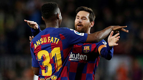 Messi chuyền bóng khó tin cho Ansu Fati ghi bàn