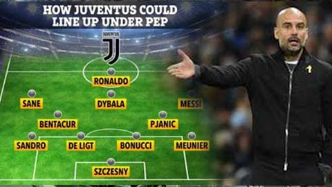 Juventus sẽ ra sân với đội hình nào nếu có Pep và Messi