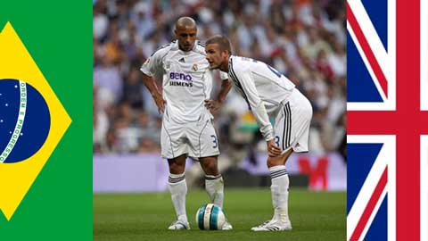 10 pha đá phạt kinh điển của Beckham và Roberto Carlos