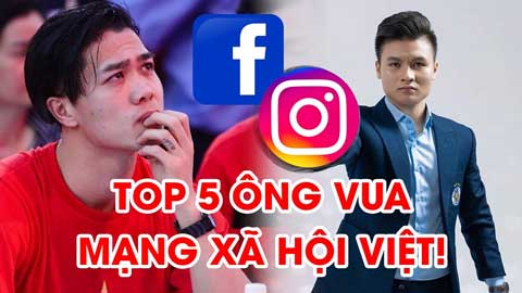 5 cầu thủ Việt sở hữu fan 'khủng' trên MXH: Công Phượng, Quang Hải, Tiến Dũng đọ sức