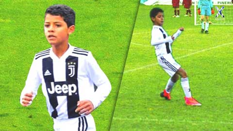 Những bàn thắng đẹp mắt của con trai Ronaldo với U9 Juventus