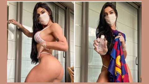 Miss Bum Bum khoe thân kêu gọi phòng tránh Covid-19