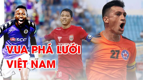 Điểm mặt những Vua phá lưới V.League khiến mọi bức tường phòng ngự phải vỡ vụn