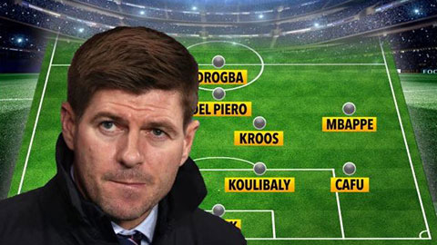 Đội hình xuất sắc nhất lịch sử của Gerrard