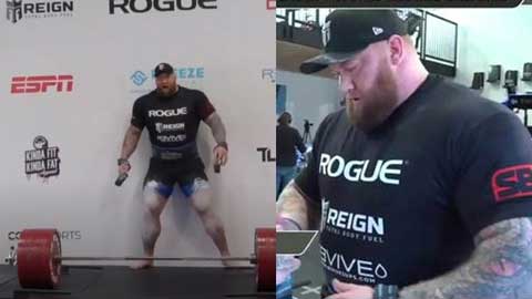Lực sĩ Iceland nâng tạ 501kg
