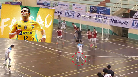 Siêu phẩm futsal sinh viên Việt Nam sánh ngang với kiệt tác của Falcao