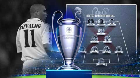 'Siêu đội hình' huyền thoại chưa từng vô địch Champions League