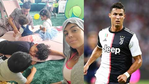 Ba con của Ronaldo đẩy bố, giải cứu mẹ