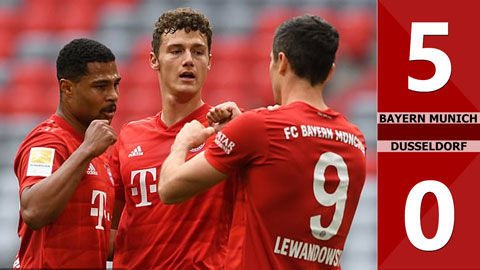 Bayern Munich 5-0 Dusseldorf (Vòng 29 Bundesliga 2019/20)