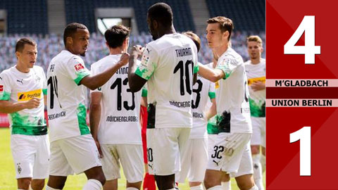  M'gladbach 4-1 Union Berlin (Vòng 29 Bundesliga 2019/20)