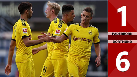 Paderborn 1-6 Dortmund (Vòng 29 Bundesliga 2019/20)