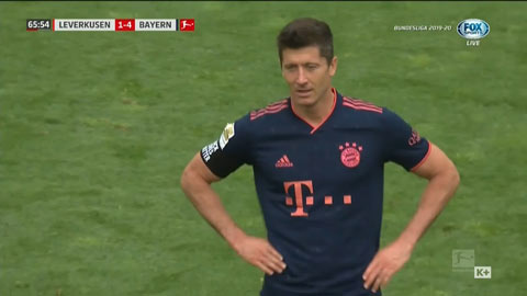 Lewandowski đánh đầu nâng tỷ số lên thành 4-1 cho Bayern