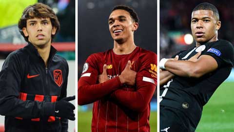 Top 5 sao trẻ đắt giá nhất thế giới: Mbappe vô đối