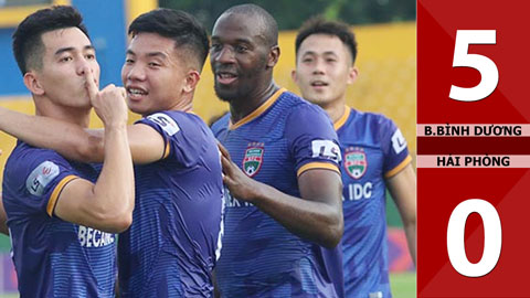 B.Bình Dương 5-0 Hải Phòng (vòng 4 V.League 2020)