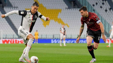 Ronaldo chuyền bóng bằng tuyệt kỹ Rabona trận gặp Milan