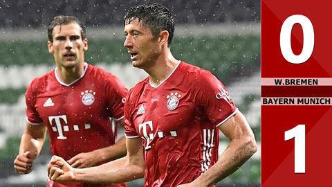 W. Bremen 0-1 Bayern Munich (vòng 32 Bundesliga 2019/20)