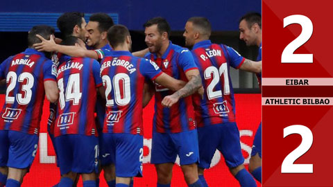 Eibar 2-2 Athletic Bilbao (Vòng 29 La Liga 2019/20)