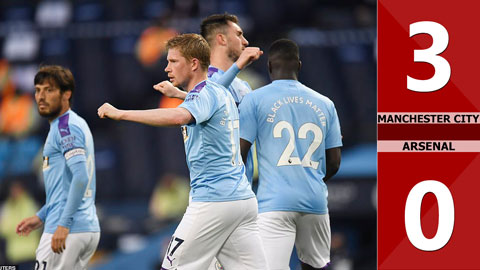 Manchester City 3-0 Arsenal (Vòng 28 Premier League 2019/20)