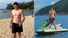 Văn Lâm khoe body 6 múi đáng ngưỡng mộ ở bãi biển