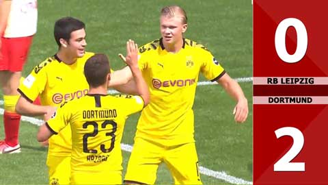 RB Leipzig 0-2 Dortmund (Vòng 33 Bundesliga 2019/20)