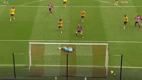 Thủ môn Martinez  cứu thua cho Arsenal (Sheffield United 0-1 Arsenal)