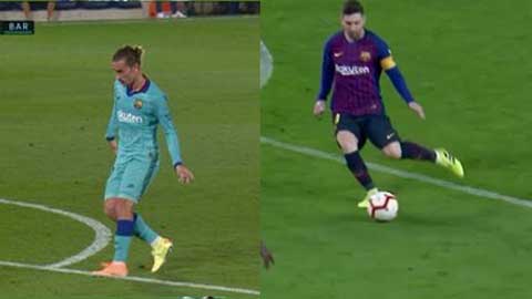 Griezmann lập siêu phẩm giống hệt của Messi vào lưới Betis mùa trước