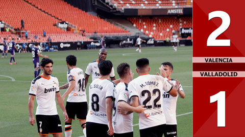 Valencia 2-1  Real Valladolid (Vòng 35 La Liga 2019/20)