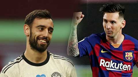 Bruno Fernandes chỉ kém hơn Messi kể từ tháng 2