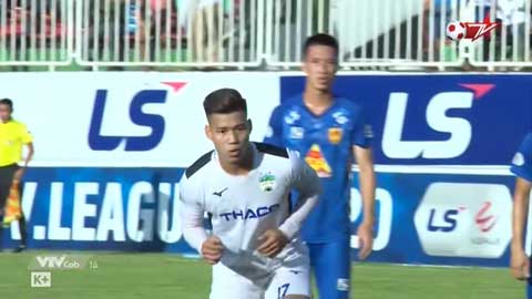 Văn Thanh ghi bàn thắng đưa HAGL dẫn trước (HAGL 1-0 Quảng Nam)