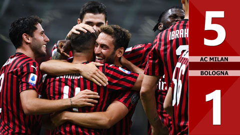 AC Milan 5-1 Bologna (Vòng 34 Serie A 2019/20)