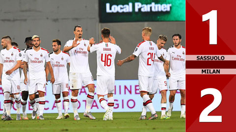 Sassuolo 1-2 Milan (Vòng 35 Serie A 2019/20)