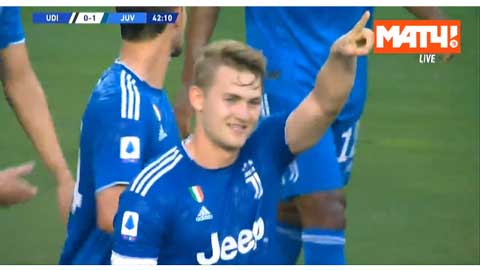 De Ligt tung ra cú dứt điểm đầy hiểm hóc mở tỉ số cho Juve