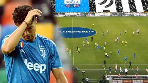 Ronaldo và các đồng đội không vui khi Juve chưa thể vô địch sớm