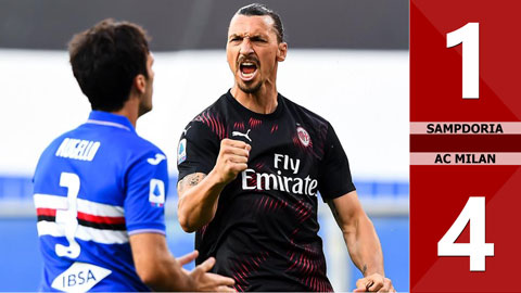 Sampdoria 1-4 AC Milan (Vòng 37 Serie A 2019/20)