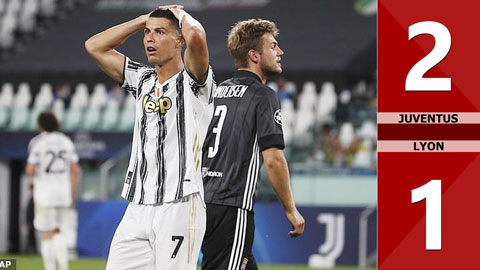 Juventus 2-1 Lyon (chung cuộc: 2-2): Ronaldo lập cú đúp, Juve vẫn bị loại