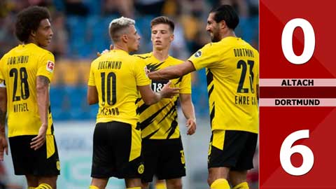 Altach 0-6 Borussia Dortmund (Giao hữu CLB 2020)