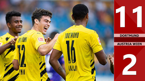 Dortmund 11-2 Austria Wien (Giao hữu CLB)