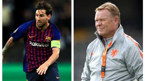 So tài sút phạt của HLV Koeman và Messi