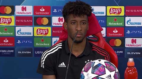 Cảm xúc trái chiều của người hùng Kingsley Coman sau khi chọc thủng lưới PSG