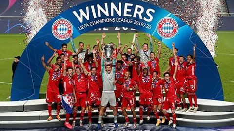 Bayern Munich nâng cao chiếc cúp vô địch Champions League lần thứ 6