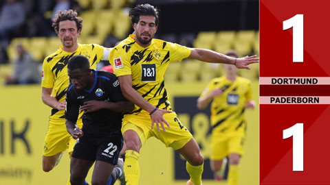 Dortmund 1-1 Paderborn (Giao hữu 2020)