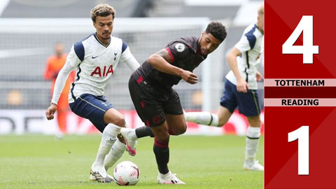 Tottenham 4-1 Reading (Giao hữu 2020)