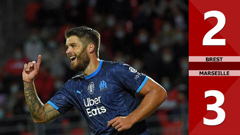 Brest 2-3 Marseille (Vòng 2 Ligue 1 2020/21)