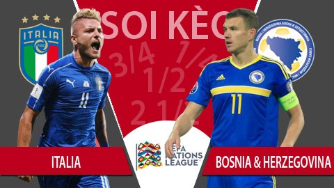 TỶ LỆ và dự đoán kết quả Italia - Bosnia