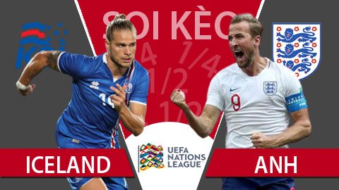 TỶ LỆ và dự đoán kết quả Iceland - Anh
