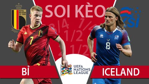 TỶ LỆ và dự đoán kết quả Bỉ - Iceland