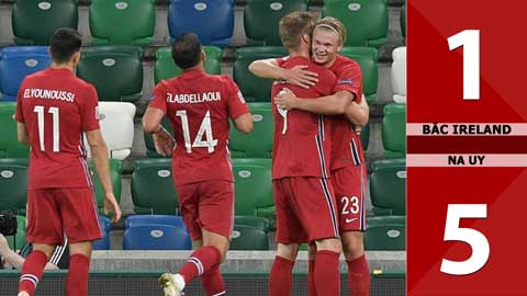 Bắc Ireland 1-5 Na Uy (Bảng B1 Nations League 2020/21)