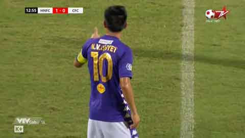  Văn Quyết nhân đôi cách biệt cho Hà Nội FC (Hà Nội 2-0 Cần Thơ)
